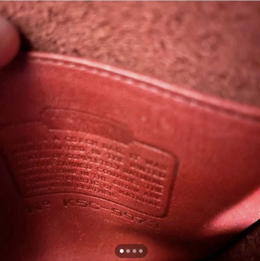 Borsa (fotocamera) kit Coach 1995 vintage usata in ottime condizioni modello 9973 ?ROSSO?