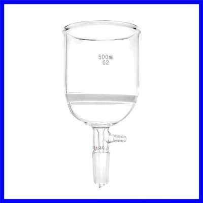 500ml Filtering Buchner Funnel Medium Frit G2 Lab Glassware with Standard 24/...