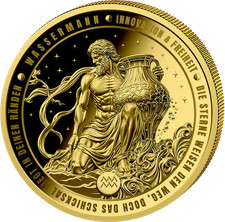 1/200 Unze Gold Sternzeichen Wassermann 2026 (Auflage: 5.000 | Polierte Platte)