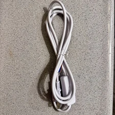 Lamp Cord 6 ft with Switch Button Light Cable Cord with Molded Plug White