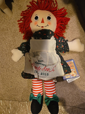 Aurora 100th Anniversary Edition Raggedy Ann Plush Doll Hasbro 1915 2015