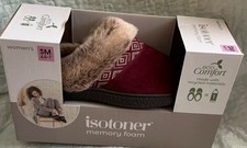 Isotoner Women's Memory Foam Slippers Size SM 6.5-7 NEW IN BOX
