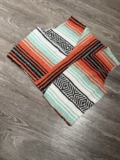 Handmade Vest Mexican Blanket Vintage M/L