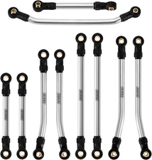 INJORA Stainless Steel Steering Links and High Clearance for Redcat... 