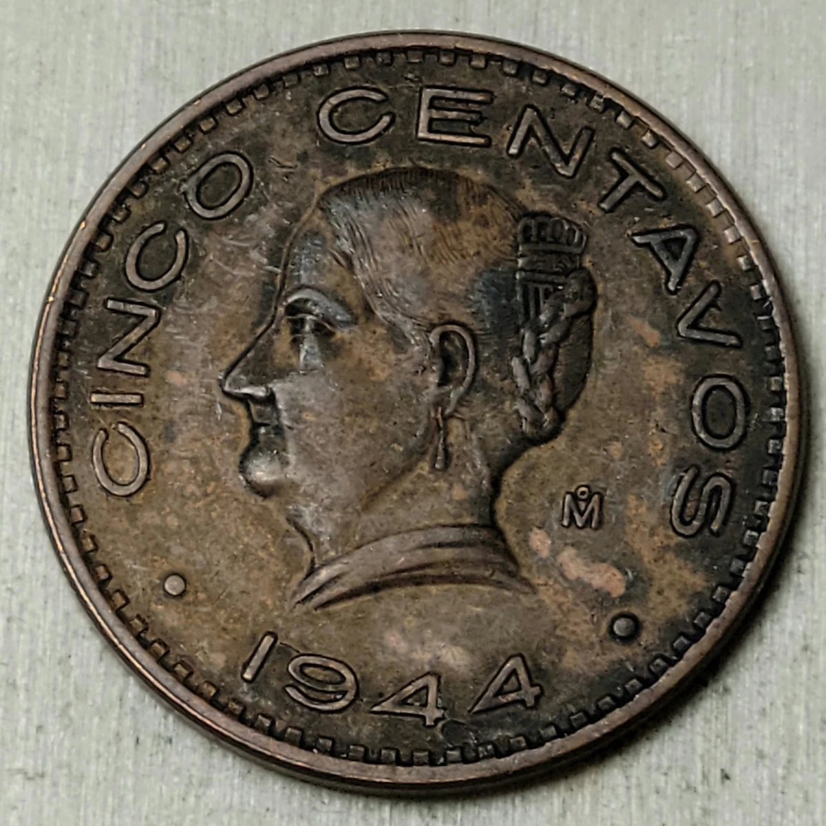 【貴重】REPUBLICA MEXICANA北支派遣 記念 Preços baixos em Moedas de 5 centavos de 1944 Ano do México (1905