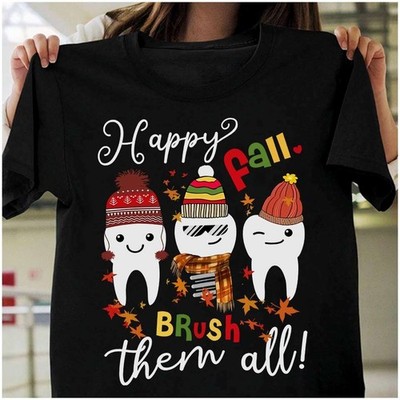 Happy fall brush them all � Brush teeths, fall the wonderful season