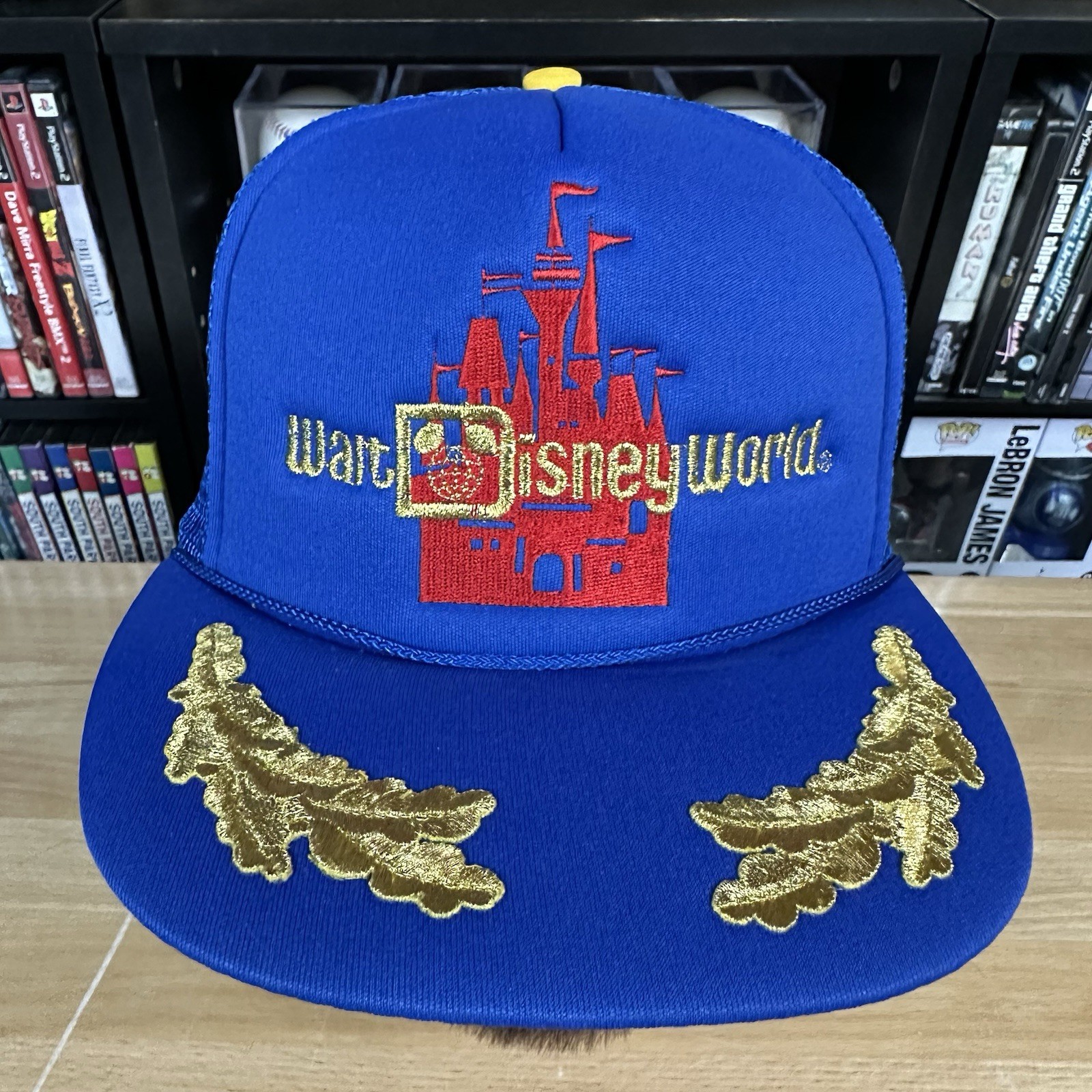 Vintage 80s Walt Disney World Scrambled Eggs Mesh Trucker Snapback Cap