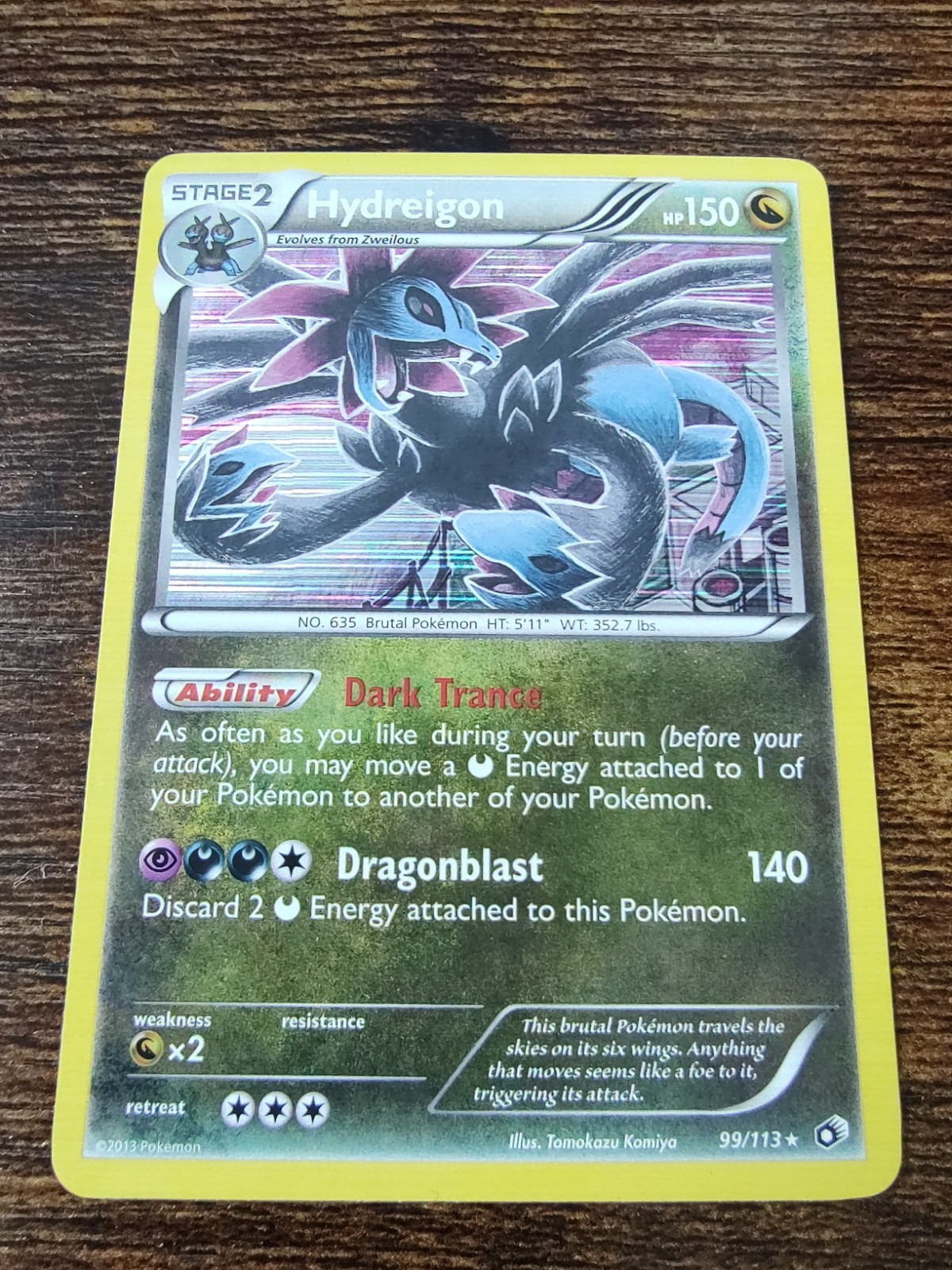 Pokemon Legendary Treasures Hydreigon 99/113 Holo Rare NM