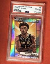 2023 Prizm Draft Picks Keyonte George Manga Psa 10