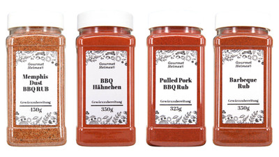 BBQ Gewürzset   Memphis Dust, Hähnchen, Pulled Pork & Barbeque Rub