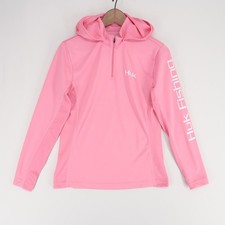 Huk Icon X Hoodie Womens M Pink Quarter Zip Fishing Performance Sun Protection