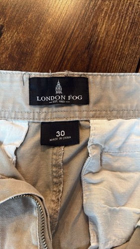 Men’s London Fog khaki Cargo Shorts “M” - Picture 6 of 8