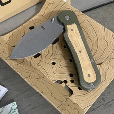 GERBER #4660324A--"CONFIDANT-FOLDER"- W/BAMBOO IN HANDLE NEW