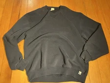 Vintage Y2K Russell Athletic V stitch Navy sweatshirt Size Large