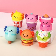 6PCS Squishy Stress Relief Toys Cute Animal Soft PU Foam Squeeze Party Favors