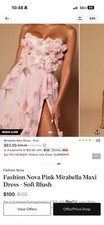 Fashion Nova Pink Mirabella Maxi Dress - Soft Blush