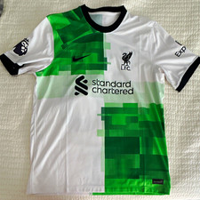 Nike Liverpool FC Mac Allister #10 Soccer Jersey White/Green Men’s Sz Lg