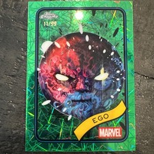 2025 Topps Chrome Marvel Ego #55 Hulk Green Lazer Refractor /99