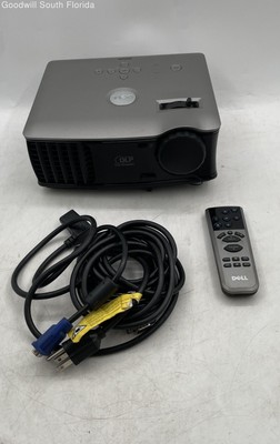 Dell 1800MP Color Gray Multimedia Projector Set With Case Not Tested