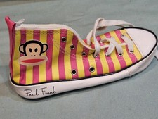 Paul Frank Pink Yellow Trainer Sneaker Pencil Case - Preloved VGC