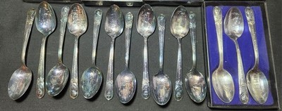 Vintage 1960's WM Rogers 35 Piece Silverplate Presidential Spoon