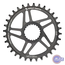 Wolf Tooth Round Direct Mount Chainring - Shimano DM - 32t - Boost - Black
