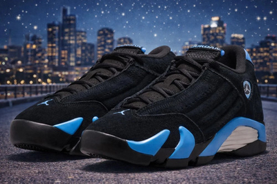 #ad Jordan 14 Retro 2026 Black University Blue UNC 487471 007 Size US 7 12 Men $108.78