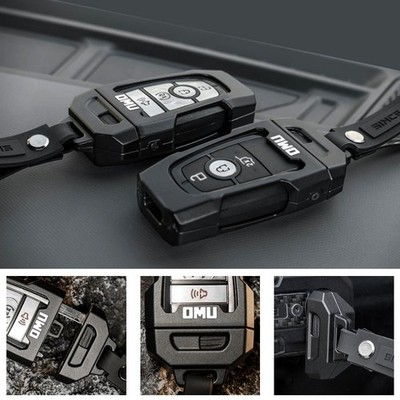 MAIKER OFF ROAD Aluminum Key Fob Cover For Ford Bronco F-150 Raptor & Explorer