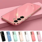 For Samsung Galaxy S25 Ultra S24 S23 S22 S21 Plating Shockproof Slim Phone Case