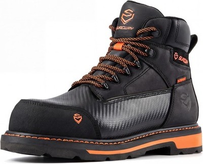 SUREWAY Men's 6'' Waterproof Soft/Composite Toe Work Boots - Crazy Horse Leath...