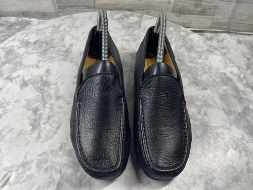 Moreschi Driving Loafers Women 7.5M Shoes Black Leather Slip On Comfort Flats - Picture 6 of 22