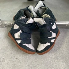 Isabel Marant Hi-Top Beckett Shoes Black and white Sneakers Women`s Size 37 