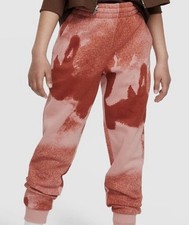 NWT Nike Club Fleece Big Kids' Printed Joggers Size Medium Red Stardust White