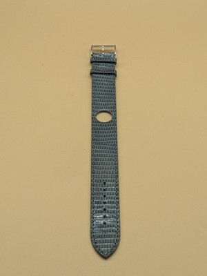 Armband Puppe Eidechse hellblau 20 mm mit Dornschließe Stahl
