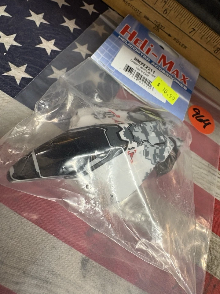 1SQ V-Cam Quadcopter Canopy - White/Black - Heli-Max #HMXE2211 NIP🇺🇸USA Shipp - Image 3 of 4