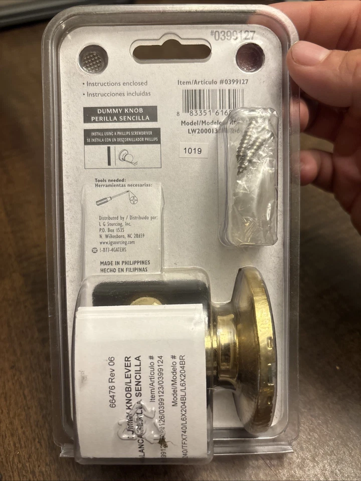 Lote de 6 maçanetas de porta manequim inativas Gatehouse 100% latão polido #0399127 - Imagem 3 de 3