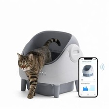 Self Cleaning Litter Box,Open Top Automatic Litter Box with App Control for...