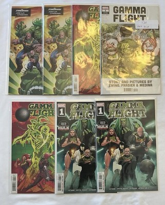 Gamma Flight #1 -7 Comics Different Copies -All VF+ To NM