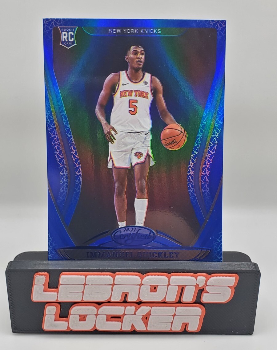 2020-21 Certified - Mirror Blue #176 Immanuel Quickley RC - Knicks - Raptors