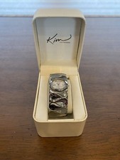 Kim Rogers Silver Toned Quartz Analog Bracelet Watch W/Box