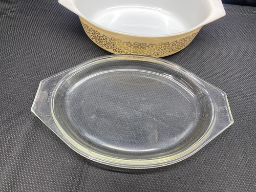 Pyrex ""BRAMBLE BEIGE"" 045/2 1/2 Quart Auflaufschale mit Deckel - Bild 5 von 10