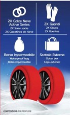 Set 2 Catene da Neve in Tessuto Kit Calze Omologate Uni En 1662-1:2020 Smlxlxxl - Miniatura 5