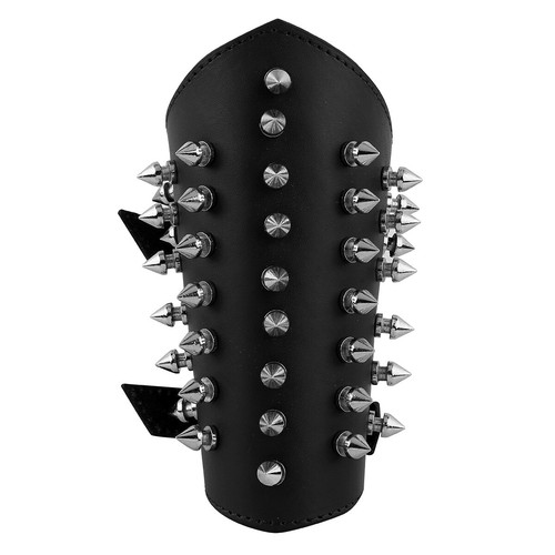 Pulsera con guantelete de cuero sintético para hombres brazaletes medievales de tiro con arco protector de muñeca vikingo - Imagen 5 de 37