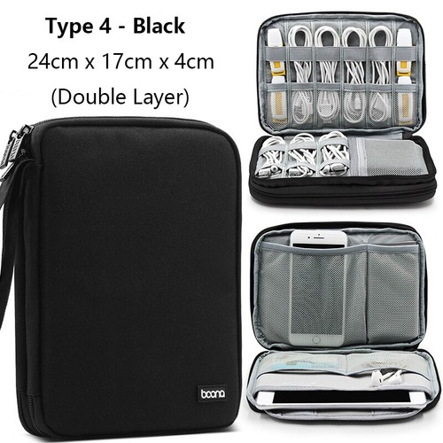 Portable Cable Accessories Storage Bag Travel Digital USB Gadget Organizer Case - Picture 20 of 24