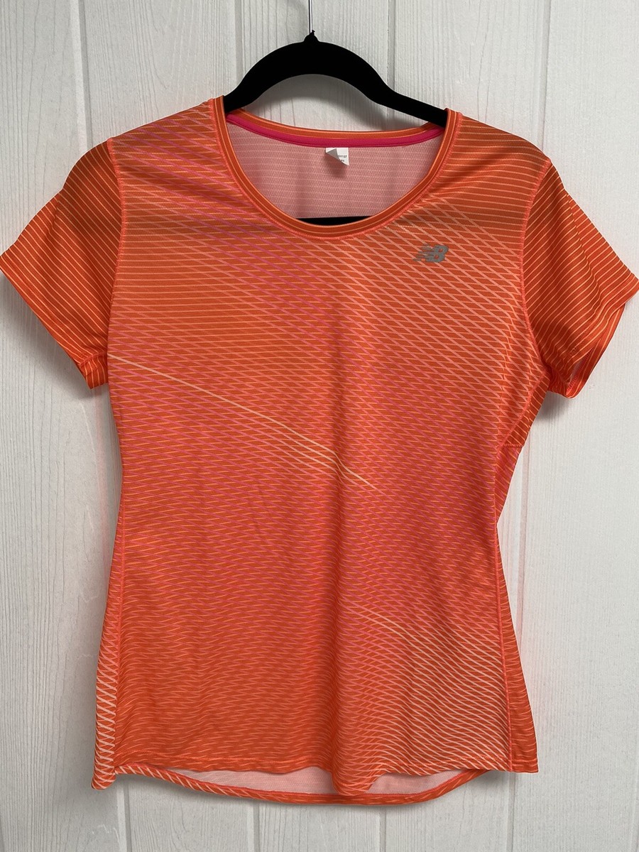 Tシャツ・カットソー New Balance WOMEN FROZEN Semi-crop shirring short-sleeve T-s New Balance women's top t-shirt sport short sleeve orange