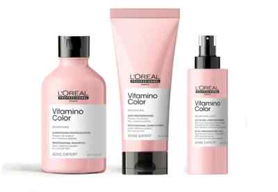 L'Oreal Serie Expert Vitamino Farbe Jumbo Pack 3er Set UK Verkäufer