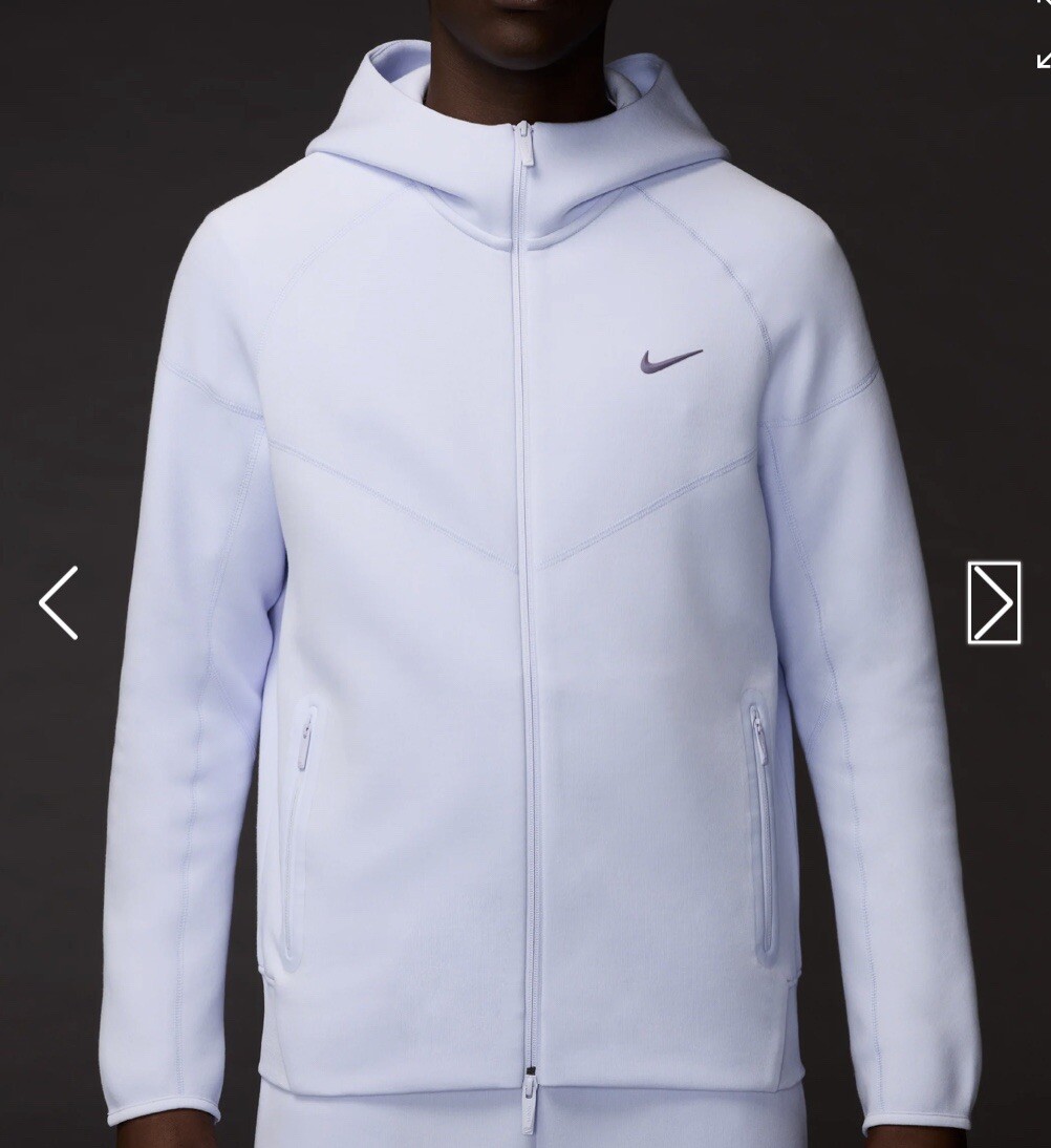 Nike X Drake NOCTA Palest Purple Tech Fleece Full Zip Hoodie Size