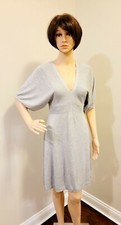 NEW EXPRESS Pretty Sparkle Gray Short Sleeve Sweater Dress Size M.  MSRP $69.50
