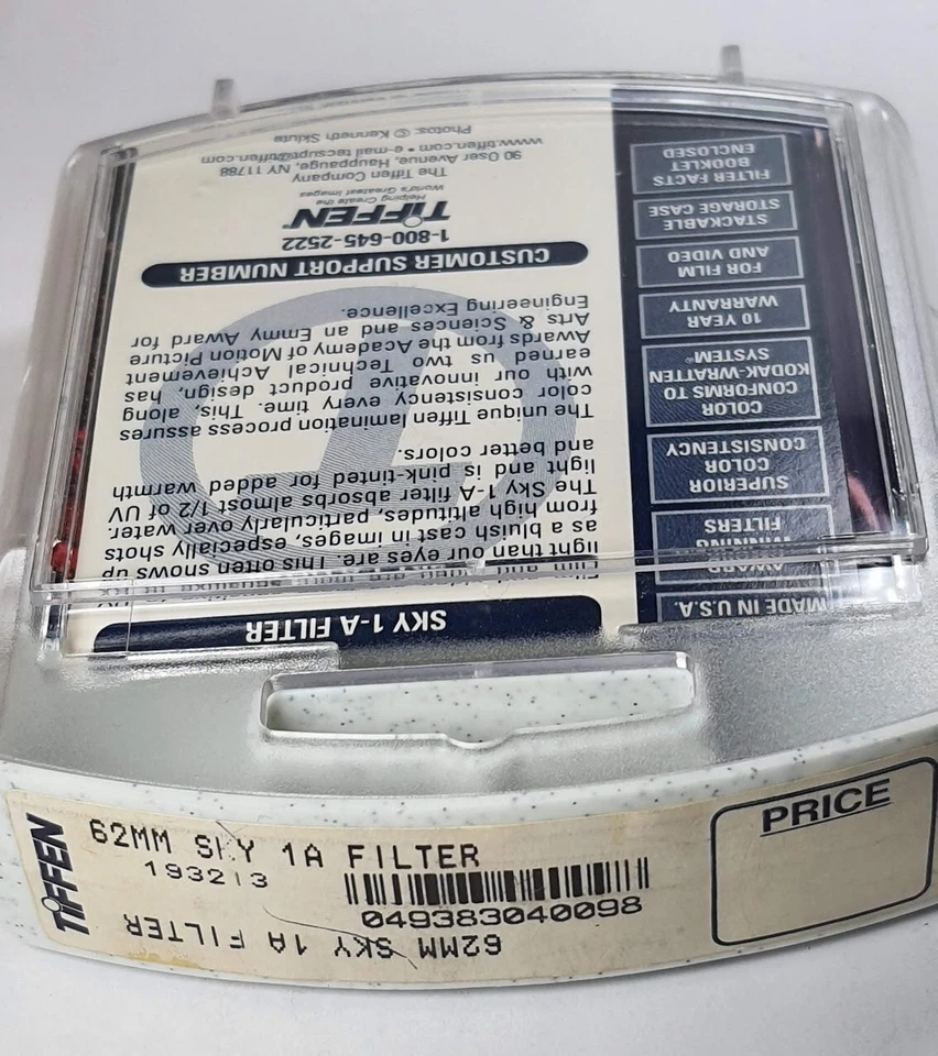 62mm TiFFEN Skylight 1A Glass Lens Filter 62 mm sklight1A Sky-1A E62 E-62 USA - Image 3 of 4