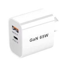 USB C Fast Wall Charger 65W QC3.0 Adapter PD 33W Fit for IOS Phone iPad
